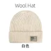 Gorro de Punto con Forro de Lana para Otoño e Invierno para Mujer, Gorro de Esquí Versátil de Estilo Japonés para Circunferencia de Cabeza Grande, Gorro de Lana Grueso Cálido de Moda a Prueba de Frío