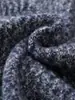 25 Suéter Grueso de Lana 100% Otoño e Invierno para Hombre Cuello Alto Medio Cremallera Cárdigan Chaqueta Versátil Holgada Base de Cachemira para Negocios