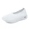 Zapatos de mujer, zapatos sin cordones de talla grande transfronterizos, zapatos casuales transpirables de tejido fly-knit, zapatos planos versátiles, zapatos para caminar para madres