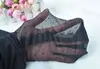 Medias de Seda de Puntos para Mujer Verano Delgadas Pantimedias Jacquard Base Negra y Blanca de Puntos Medias con Lazo Sexy