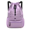 Mochila de Entrenamiento Deportivo al Aire Libre para Hombres y Mujeres Gran Capacidad Cierre de Cordón Mochila para Bádminton, Tenis, Baloncesto