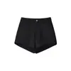 Shorts Hot Girl Sexy Cintura Alta Colado ao Corpo Moda Nova Primavera 2026 Versátil Slim-Fit Cor Sólida Casual Hot Pants