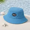 Sombrero de Pescador Transfronterizo, Sombrero para el Sol para Mujer, Protección UV, Sombrero de Protección Solar, Bordado de Letras, Sombrero de Sol para Cubrir el Rostro al Aire Libre, Hace que el Rostro Parezca Más Pequeño