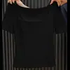 Elegante Camiseta de Manga Corta con Cuello Cuadrado para Mujer, Nueva de Verano 2026, Corte Ajustado, Adelgazante, Huesos de la Clavícula Expuestos, Cuello Bajo, Top Versátil