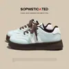 Zapatillas de entrenamiento retro negras alemanas para mujer, nuevo estilo coreano 2026, versátiles, cómodas, casuales, deportivas