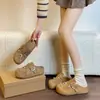 Nuevos Zapatos Birkenstock Estilo Retro Otoño 2026 para Mujer, Mocasines Planos de Punta Cerrada con Decoración de Pedrería y Perlas