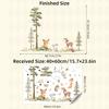 Pegatinas de pared autoadhesivas con diseño de árbol de bosque y diente de león, animales pequeños y adorables, para decoración de habitación infantil BR64683