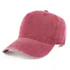 Boné de Baseball de Algodão Lavado com Bordado Transfronteiriço e Personalização de Logotipo Impresso, Boné de Baseball Vintage de Brim Europeu e Americano para Verão Atacado