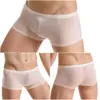 Fabricantes Cuecas Boxers Masculinas Calcinhas Apertadas Seda Gelada Ultrafinas Verão Transparentes Confortáveis Respiráveis Transfronteiriços Tendência Shorts Esportivos