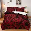 SHEIN jogo de cama de três peças decoração de feriado Dia dos Namorados impressão digital quarto decoração de casa jogo de cama de três peças