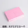 Lima de uñas colorida de 4 caras con forma de bloque de tofu, alta elasticidad, agujeros gruesos, duradera, bloque pulidor que no desprende partículas.