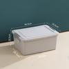 Caja de Almacenamiento Plástico Caja de Almacenamiento de Ropa Plástico Dormitorio Estudiantil Grande Hogar Caja de Almacenamiento de Ropa con Rueda