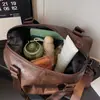Bolsa tote de novo estilo, bolsa tote casual de PU, grande capacidade, bolsa de ombro, bolsa transversal, bolsa de bagagem para viagens curtas, bolsa de academia