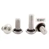 Tornillo Hexagonal Cóncavo de Cabeza Redonda de Acero Inoxidable 304 con Rosca Impermeable Tornillo con Junta Tórica M3M4M5M6