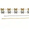 Cadena de Cintura de Metal Mariposa Retro Americana, Cinturón de Cadena Estilo Chica Caliente Dulce y Fresco, Accesorios de Suministro Transfronterizo, Venta Directa del Fabricante