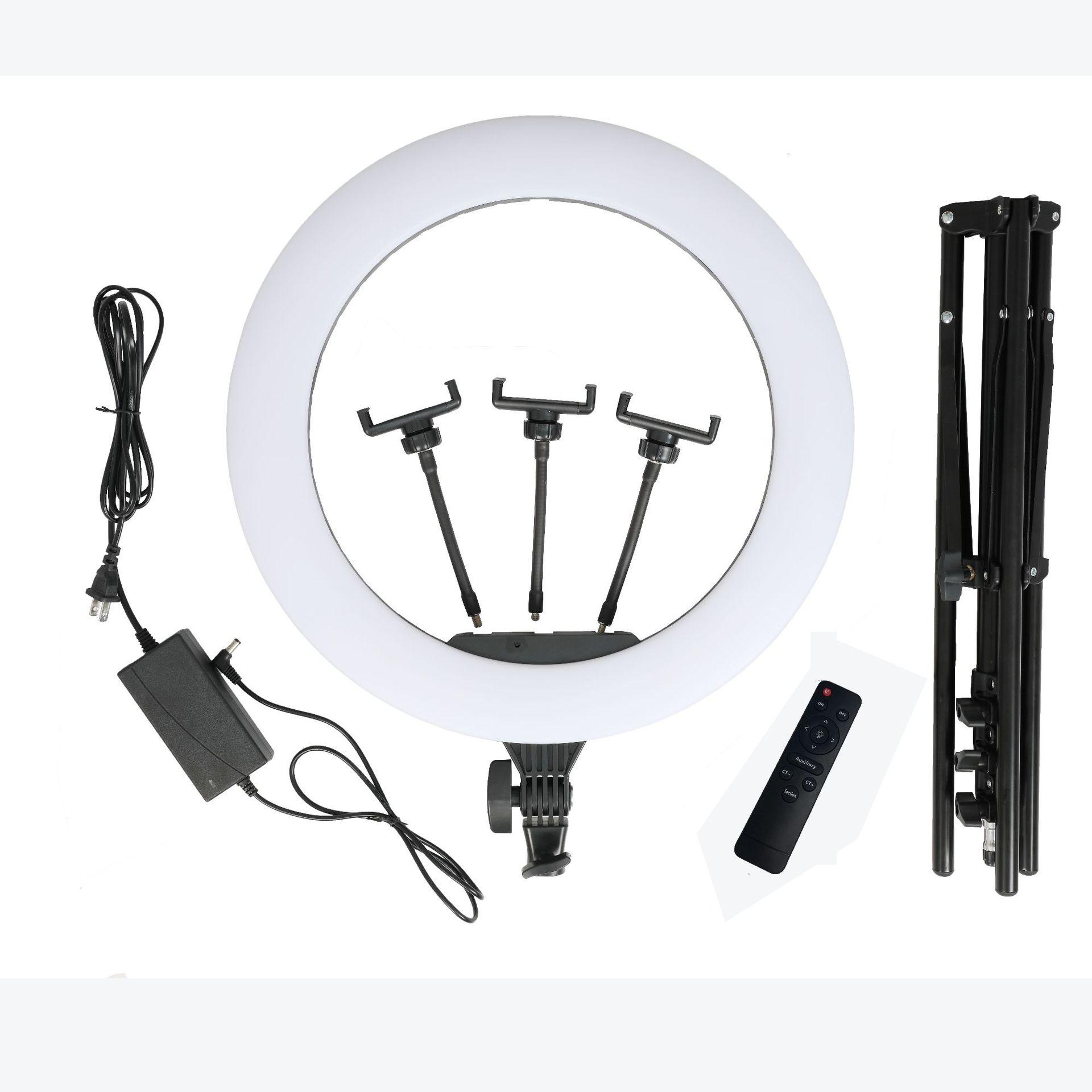 Ring light 18寸46cm三色拍照直播摄影摄像环形补光灯批发