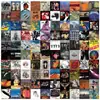 105 Colección de Portadas de Álbumes de Rock Clásico. Roca. Pegatinas Transparentes para Mascotas. Pegatinas Impermeables para Guitarra DIY