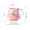 Taza Escandinava Personalizada Taza de Cerámica para Pareja con Tapa Taza para Agua Regalo para Evento de Apertura Set de Taza Creativa Caja de Regalo