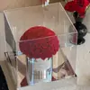 [En Stock] Nuevo Producto Cubo de Abrazo con Lazo Mediano Caja de Regalo con Flores Preservadas