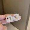 Pendientes de plata con baño de oro real, aguja cuadrada, borla de perla y circonita, pendientes de lujo ligero de alta gama, fabricante de pendientes vintage