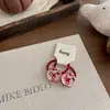 Puntos Rojo Vino Caricatura Accesorios para el Cabello de Niños Pinzas Dulces para el Cabello Adornos de Lazo Lindos para Niñas Pinzas para el Fleco Estilo Nuevo