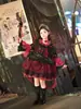 Disfraz de Cosplay de Vampiro Gótico Lolita Novia Fantasma Rosa Oscuro Princesa para Niñas de Halloween para Todas las Estaciones