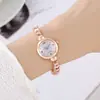 Atacado Relógio de Pulso Moda Europeia e Americana Pulseira de Aço Relógio Moda Escala Simples Relógio Estudante Feminino Pulseira Relógio