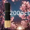 [Artículo Caliente Transfronterizo] Incienso en Varilla de Bambú Flor de Cerezo Negra 20 Piezas/Paquete Varillas de Incienso 50 Piezas con Etiqueta para Envío Directo