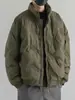 Americana Transfronteriza Cuello Alto Pan Moda Marca Tendencia Moda Ropa de Algodón Invierno Holgada Alta Calidad Engrosada Cálida Ropa de Algodón Chaqueta Chaqueta Acolchada de Algodón