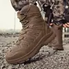Dropshipping Transfronteiriço Masculino Tamanho Grande 47 Botas Táticas Botas Militares para Exterior Cadarço Antiderrapante Resistente ao Desgaste Anticolisão