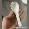 Cuchara de sopa de cerámica comercial, cuchara de servir grande de mango largo, cuchara de sopa espesa para hotel y restaurante, cuchara de café