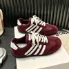 Zapatillas de entrenamiento retro alemanas súper elegantes para mujer, nueva colección 2026, increíblemente populares, zapatillas blancas versátiles, zapatos deportivos casuales planos de nicho