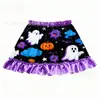 Vestido Tutu Europeu e Americano Halloween para Meninas Feito Sob Medida de Fábrica com Forro, Vestido Princesa para Festa, Vestido Bufante Estampado para Crianças Pequenas