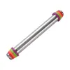 Rodillo doméstico de acero inoxidable con anillo de silicona de grosor ajustable, palo de harina de grosor variable, rodillo integrado de grosor variable