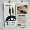 Varios Tipos de Cajas de Embalaje para Cables de Datos, Cajas de Color para Cables de Carga Trenzados Transparente Luminoso de Tarjeta Media, Pedido Mínimo Pequeño Lote