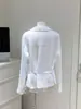 Las mujeres inteligentes también deberían ser hermosas. Camisa casual y relajada 100% ramio con cuello en V para mujer, top ligero y transpirable para primavera y verano