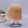 Verão novo feminino renda cor-combinando moda japonesa balde chapéu ao ar livre viagem simples casual protetor solar chapéu de malha