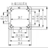 Carcasa de Perfil de Aluminio 25*25-80mm, Carcasa de Aluminio para Batería Externa, Carcasa de Aluminio, Carcasa de Controlador, Carcasa Pequeña de Aluminio Dividida