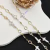 Accesorios de Cadena para Joyería DIY Cadena de Perlas y Cristal Color Glaseado Sellador Conservante de Color Cadena Hecha a Mano Collar Pulsera Material para Ropa Cadena