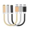 Adaptador de fone de ouvido de 3,5 mm para Type-C trançado é adequado para adaptador de chamada de áudio para celular Huawei oppo
