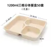 Caixa de Almoço Descartável Salada Flor de Trombeta, Caixa para Refeição Leve, Caixa de Almoço de Polpa de Papel, Caixa de Embalagem para Levar Sushi, Talheres de Polpa de Bambu