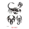 Adesivos de tatuagem à prova d'água transfronteiriços, adesivos de tatuagem de personagem totem animal, atacado de adesivos de tatuagem