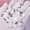 Puesto Ambulante Suministro Colgante Natural de Ágata de Cuarzo Rosa con Forma de Corazón Colgante de Collar Corazón Melocotón Joyería para Hombres y Mujeres Venta al por Mayor Accesorios de Corazón
