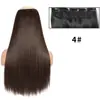 Peluca Europea y Americana cabello largo liso una pieza cinco pinzas clip pelo seda alta temperatura transpirable pieza de pelo peluca comercio exterior transfronterizo mujeres