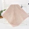 Toalla Cuadrada de Terciopelo Coral con Cuadros Lisos de Piña para Niños para Secarse Manos y Cara, Toalla Pequeña Absorbente, Trapo Absorbente para Colgar en la Cocina