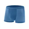 Transfronterizo para hombres verano malla seda de hielo calzoncillos sensación fresca modal color liso ropa interior deportiva lote de fábrica