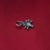 Colgante de plata de ley S925 del árbol de la vida, colgante de ramo estilo chino, colgante de plata pura del árbol sagrado, accesorio de pulsera DIY hecho a mano, plata