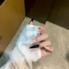 Manicure Mais Vendida Nacional Doce Fresca Escura Moda Estilo Garota Popular Cruz Preta Pontos Unhas Longas Usáveis Atacado