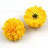 34 tipos de cabezas de flores de rosa amarillas artificiales de seda estilo europeo para horquillas DIY, arreglos florales y decoraciones de gorros de graduación