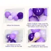 Kit Arco de Balões Roxo de Taro Venda Quente Transfronteiriça Cortina Metalizada Decoração de Fundo para Festa de Primeiro Aniversário Menina